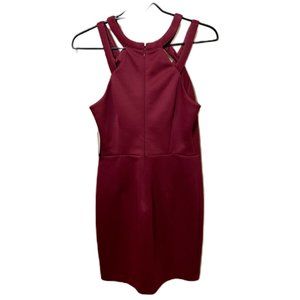 New Guess Party Dress Size 8 Beautiful Burgundy Color
